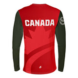 Karate Canada Red Long Sleeve Tee / Chandail à manches longues