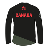 Karate Canada Black ARES Long Sleeve Tee / Chandail à manches longues noir