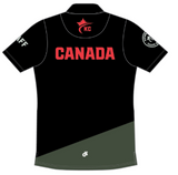 Karate Canada Staff Black Polo Shirt / Chandail Polo Noir